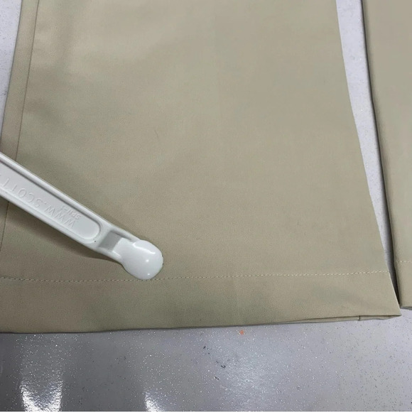 Nike Golf Pants Woman Medium  Dri Fit Straight Leg Beigh Stretch Pockets Trouser - Picture 8 of 16